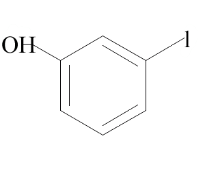 产品 化学试剂 高纯有机试剂 3-碘苯酚分子结构式间碘苯酚别名220.