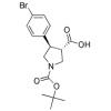 (3R,4S)-4-(4-溴苯基)-1-(叔丁氧羰基)吡咯烷-3-羧酸